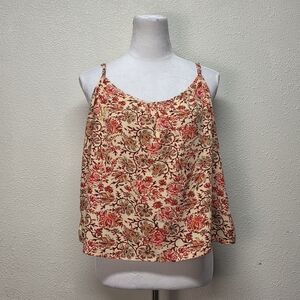 Joie | Spagetti Straps Camisole Top Floral Pattern Size XL